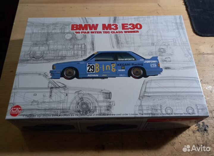 Сборная модель BMW M3 E30 NuNu 1/24