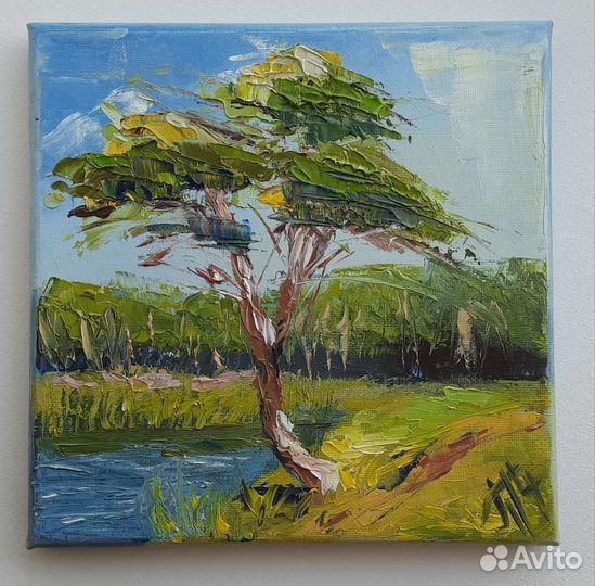 Картина маслом на холсте пейзаж