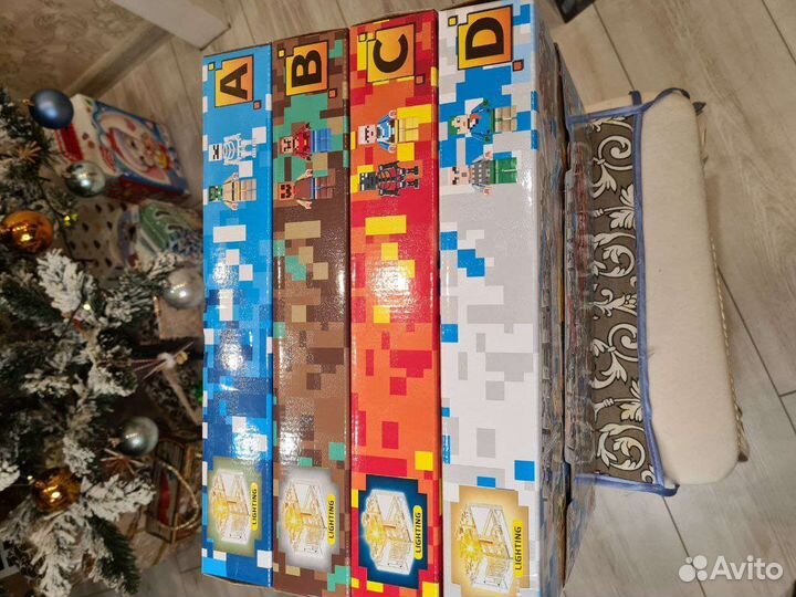 Лего майнкрафт Крепость 4 набора 923 детали