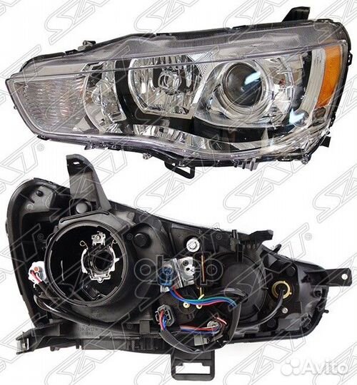 Фара mitsubishi outlander XL 10-13 LH под ксено