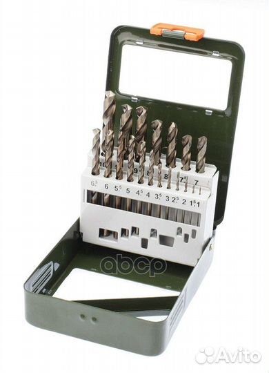 Набор сверл по металлу Р6М5К5 19 шт (1 0-10 0