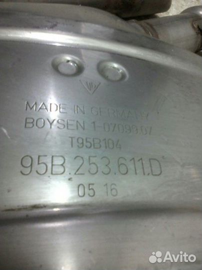 Глушитель левый Porsche Macan 95B 2014-2018