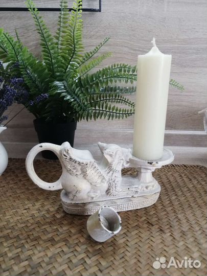 Подсвечник лев винтаж