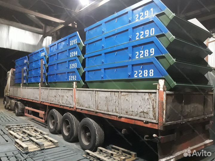 Мусорный бункер из металла 8м3 Арт д9285