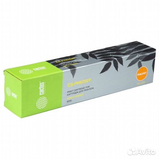 Картридж Cactus 106R00670 (CS-PH6250Y), совместим