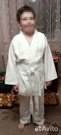 Кимоно белое с поясом