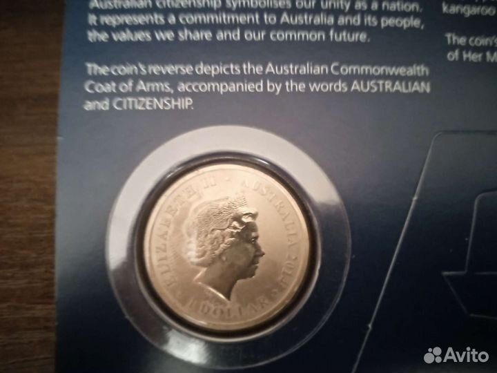 Монета 1 доллар 2015— Австралийское гражданство