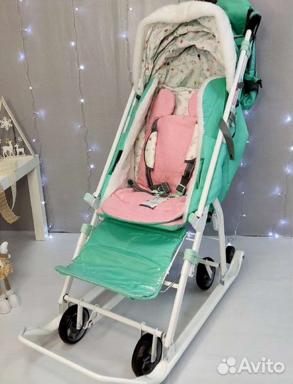 Детские санки коляска ника kids