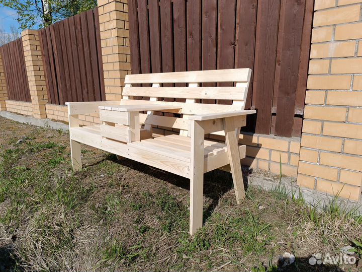 Скамейка садовая деревянная