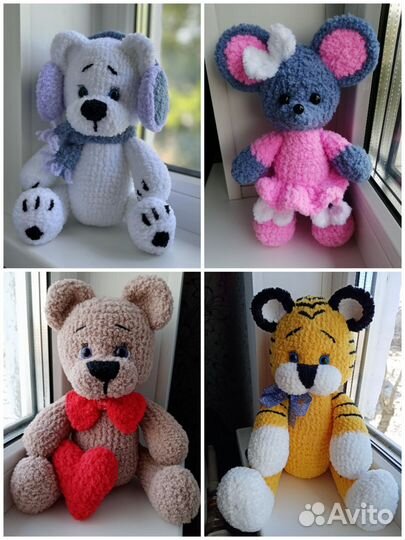 Мягкие игрушки вязаные ручная работа