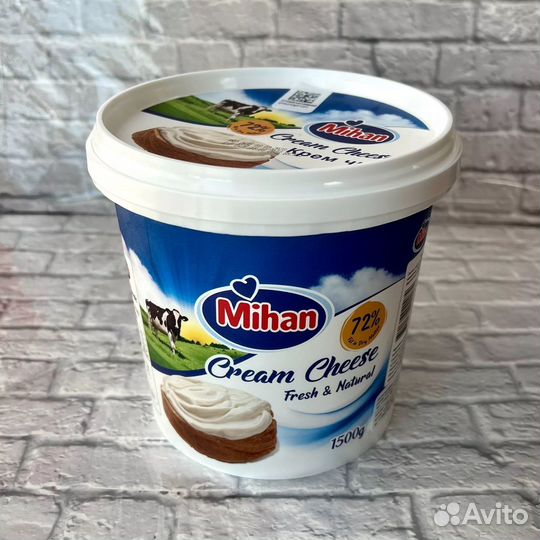 Сыр сливочный творожный, крем чиз