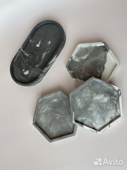 Поднос из гипса