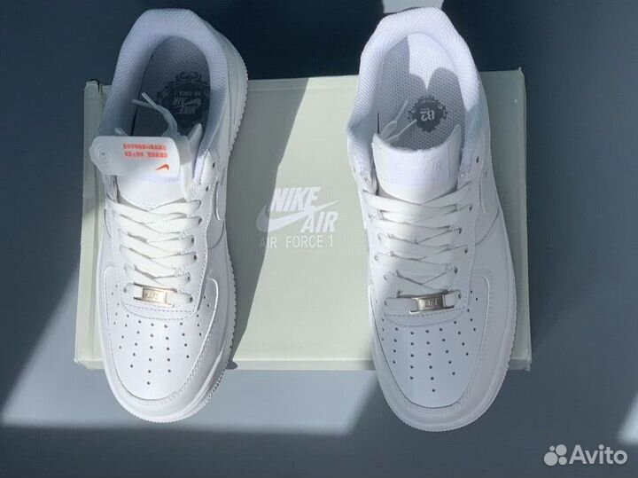 Кроссовки женские Nike Force 1'07 Белые Lux