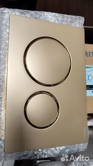 Кнопка смыва geberit sigma зол мат золото