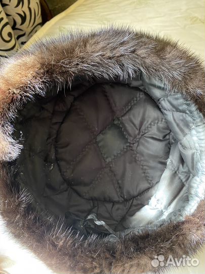 Норковая шапка домик мужская размер 56