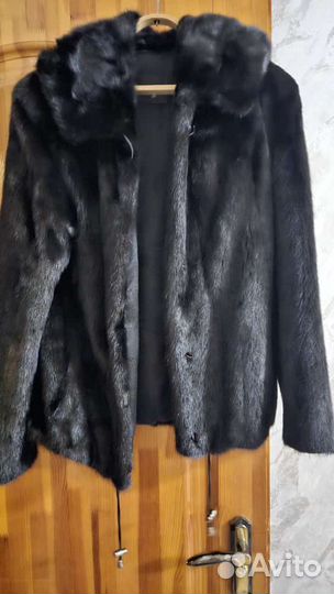 Шуба норковая черный бриллиант