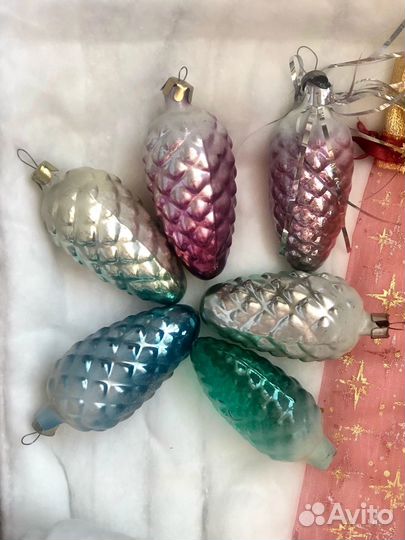 Набор Елочные игрушки, шишки