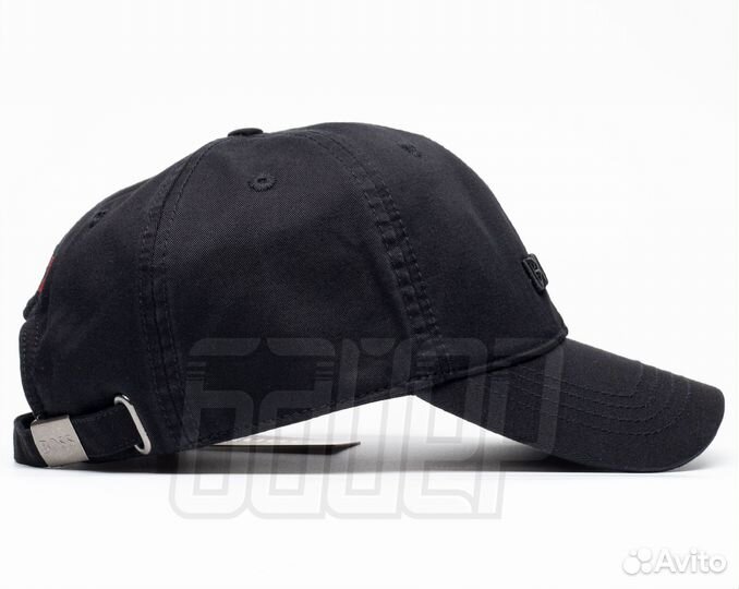 Кепка бейсболка Hugo Boss чёрная мягкая