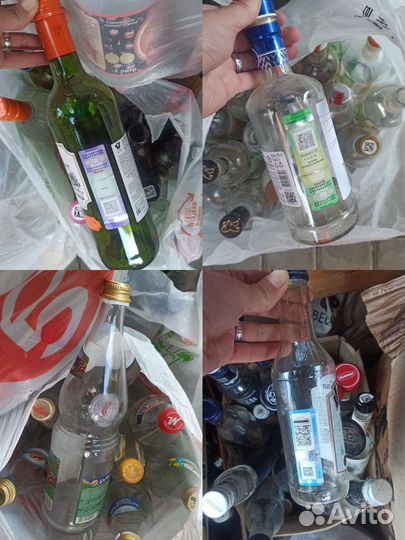 Бутылки стеклянные б/у