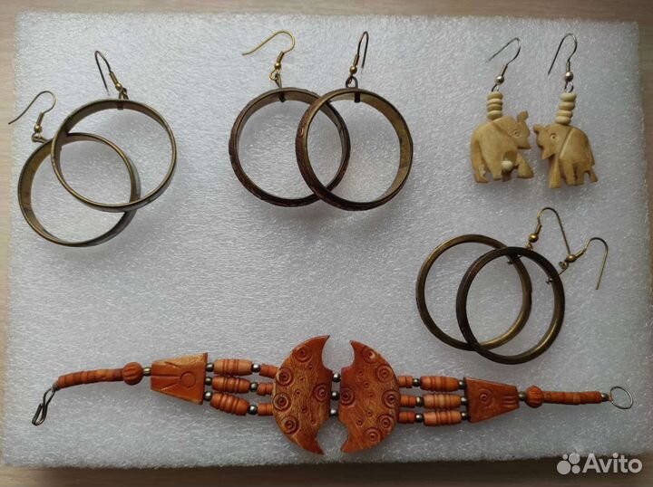 Колье,Серьги,Винтаж Индия