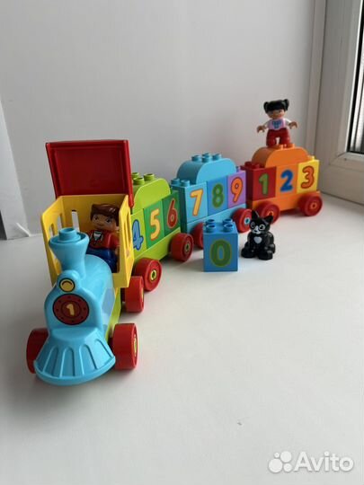 Lego duplo поезд считай и играй