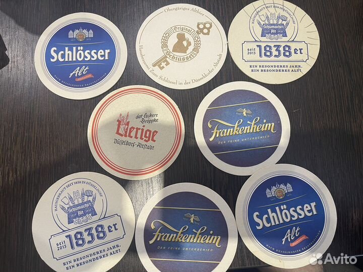 Бирдекели подставки под пиво иностранные