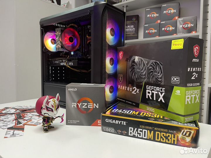 Современный Игровой пк RTX 3060/ r5 3600