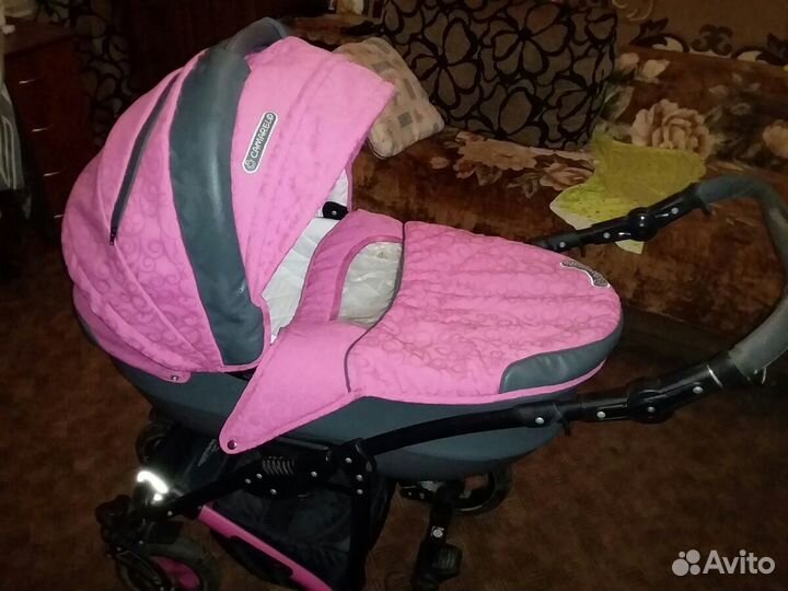 Детская коляска-трансформер 2в1 для девочек