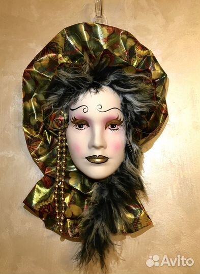 Маска Венецианская Винтажная фарфор