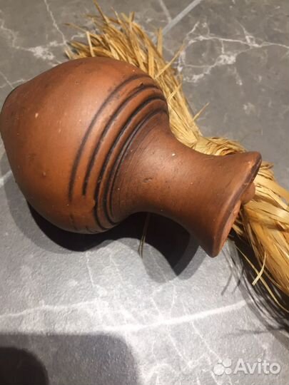 Керамические горшочки в соломенной связке Новые