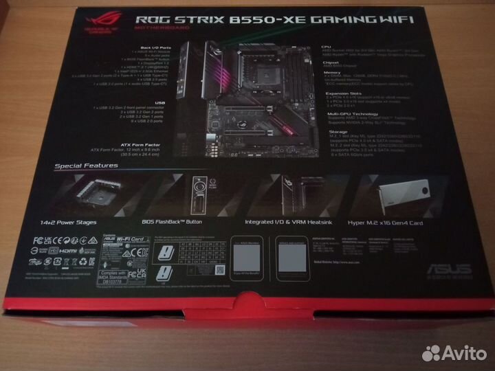 Материнская плата asus rog strix b550-xe gaming