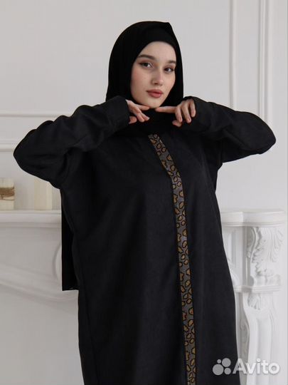 Абая из ткани вельвет купра