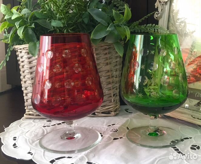 Ваза бокал на ножке