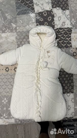 Конверт на выписку зимний вязанный