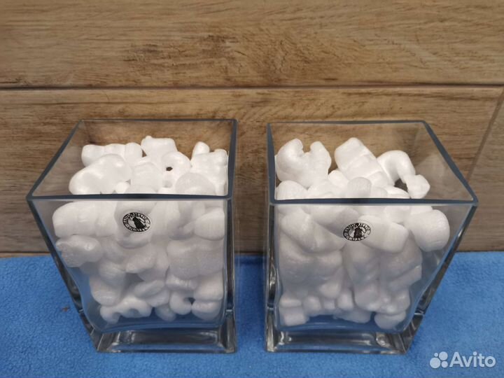 Стеклянная ваза IKEA / икеа Квадро 14х10х8см