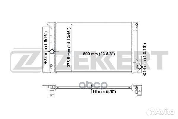 Радиатор охл. дв. Toyota Auris (E150 E180) 07