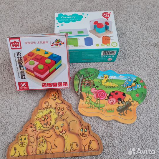 Деревянные развивающие игрушки