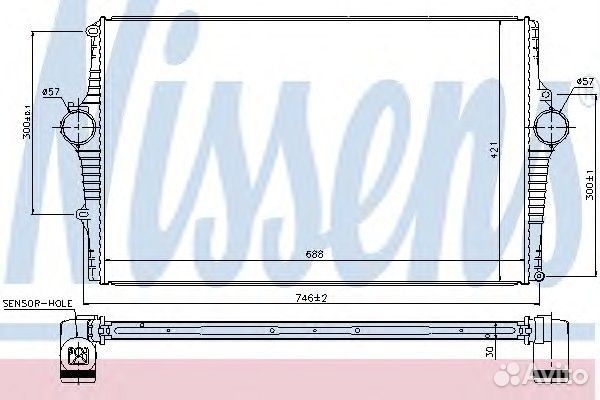 Интеркулер volvo: S80 (TS, XY) 2.4 D5 98-06