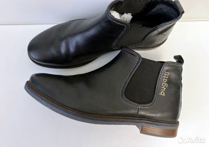 Bugatti кожаные демисезонные челси из Финляндии