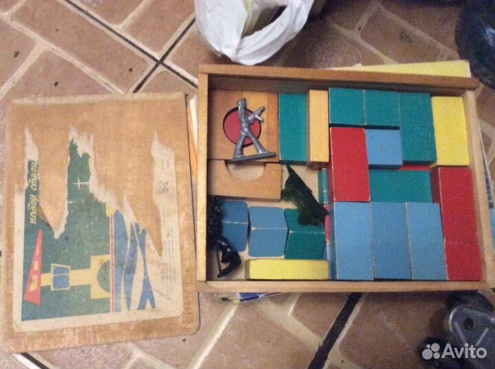 Детский конструктор СССР дерево