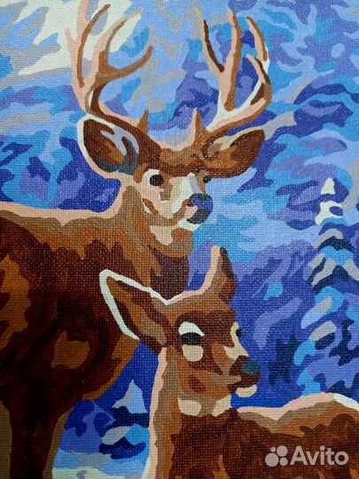 Картины по номерам раскрашенная