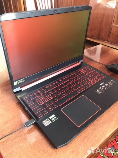 Игровой ноутбук acer nirto GTX 1650, ryzen 5