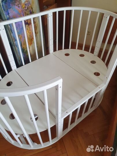 Детская кроватка с маятником+матрас