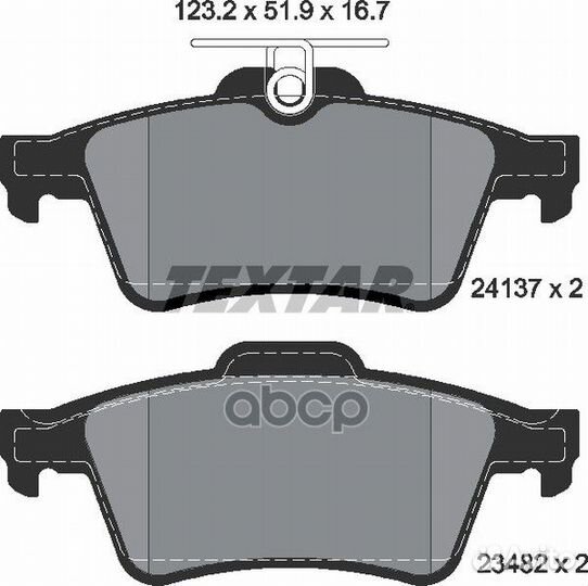 Колодки тормозные 2413701 Textar