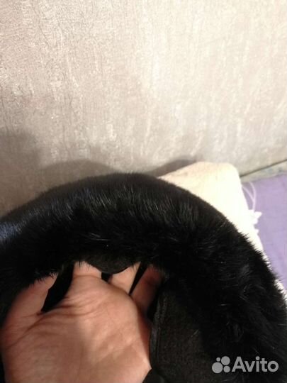 Норковая шапка мужская новая