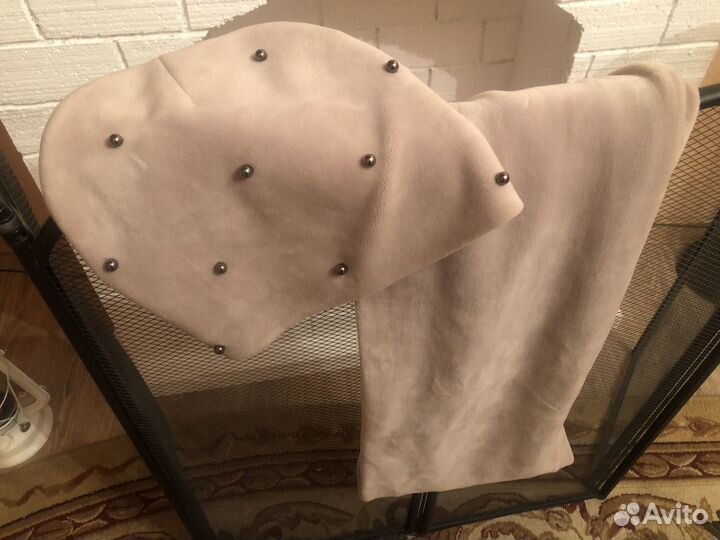 Комплект шапка и шарф женские