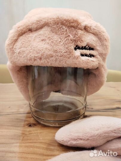 Шапка ушанка женская
