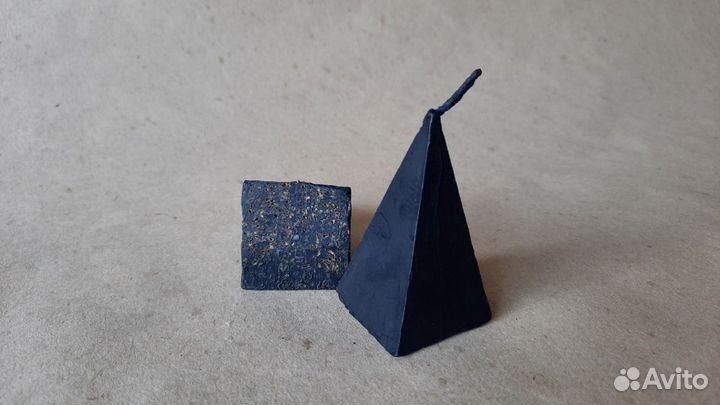 Травяная восковая цветная свеча 