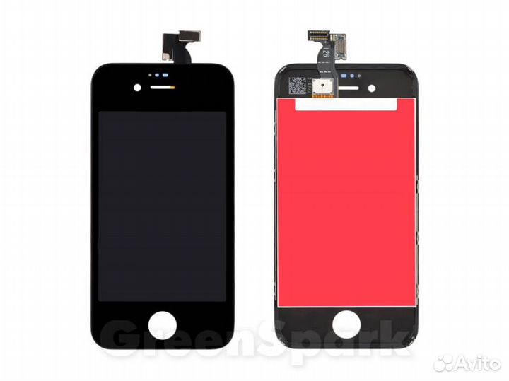 Дисплей для iPhone 4S +тач черный с рамкой AAA