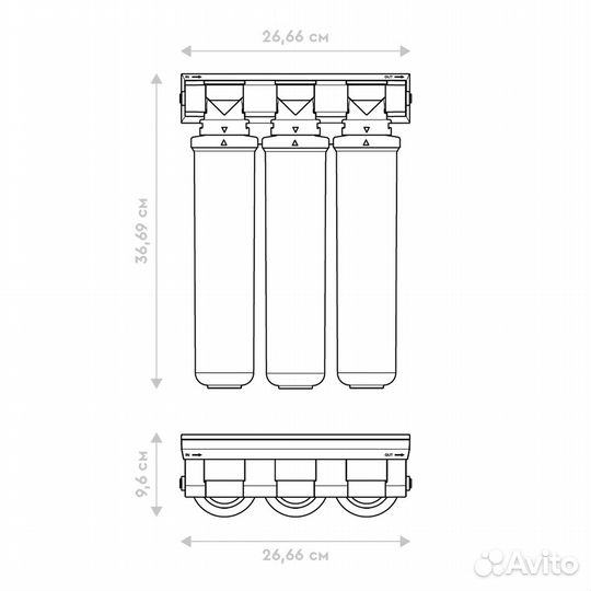 Водоочиститель бытовой Барьер Эксперт Жесткость х2